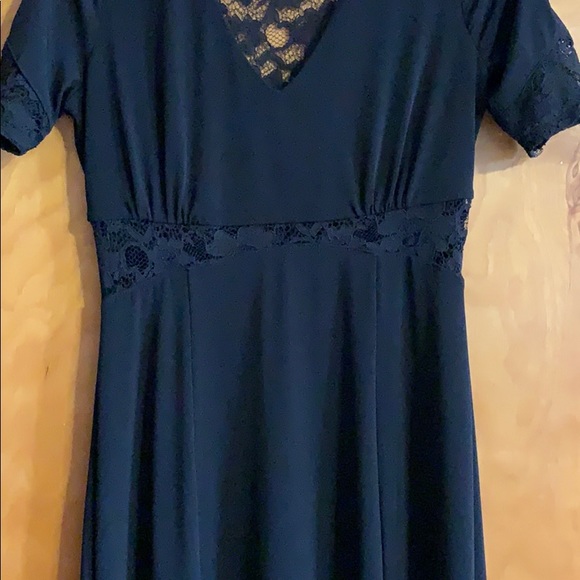 ASOS - black knit and lace dress, size 6 - Picture 5 of 7